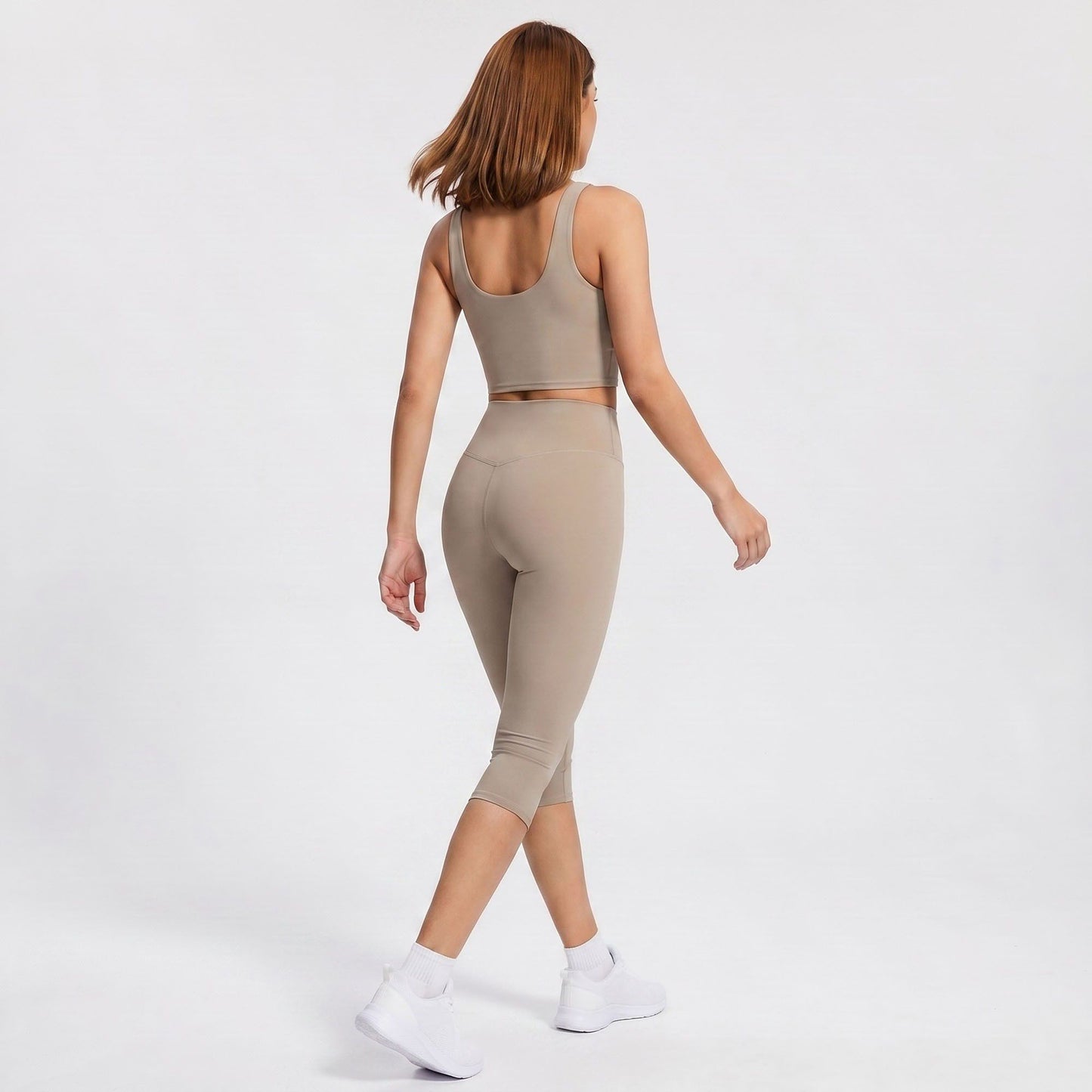 High Waist Capri Leggings Cropped Workout Yoga Pants
