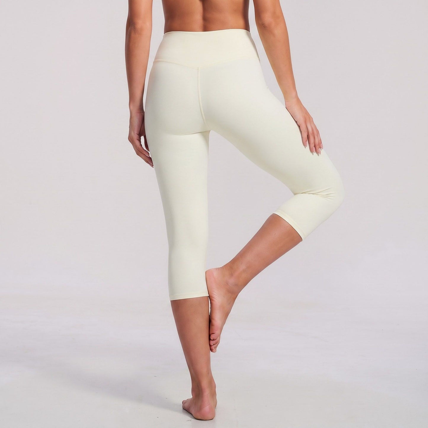 High Waist Capri Leggings Stretch Workout Yoga Pants