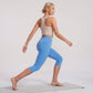 High Waist Capri Leggings Stretch Workout Yoga Pants