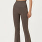 High Waist Flare Sweatpants with Slim Fit Stretch Fabric