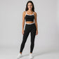 Padded Sleeveless Longline Sports Bra Tank Top Scoop Neck Workout Yoga Crop Top