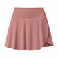 High Rise Flowy Athletic Skort with Side Pocket and Built-In Shorts