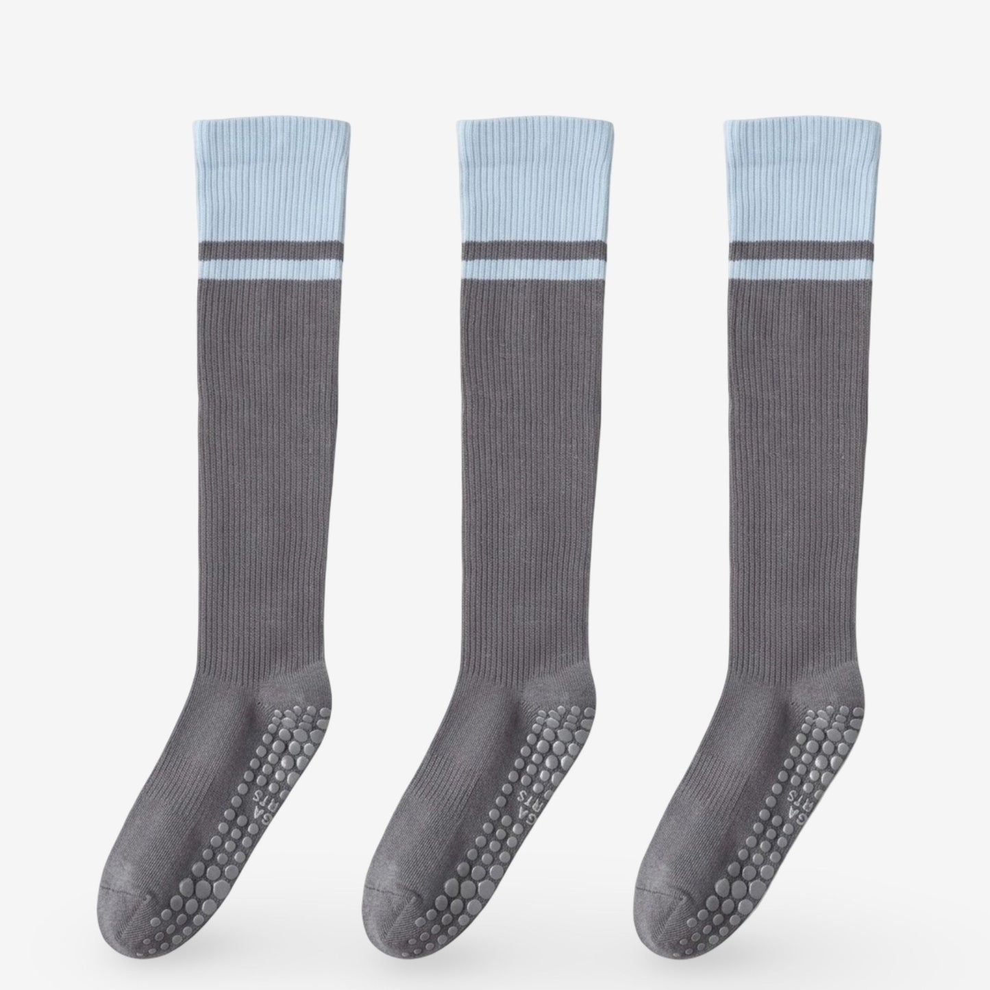 Colorblock Calf Compression Yoga Socks for Fitness and Pilates 3 Pack