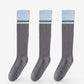 Colorblock Calf Compression Yoga Socks for Fitness and Pilates 3 Pack