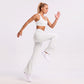 High Waist Scrunch Back Flare Leggings Stretch Yoga Pants
