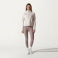 Long Sleeve Half Zip Pullover Sweatshirt with High Collar and Kangaroo Pocket Design