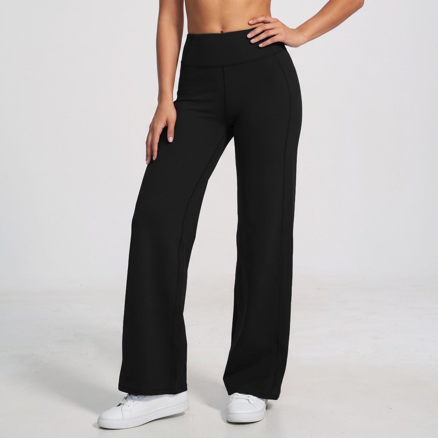 High Waist Wide Leg Yoga Pants Stretch Workout Pants