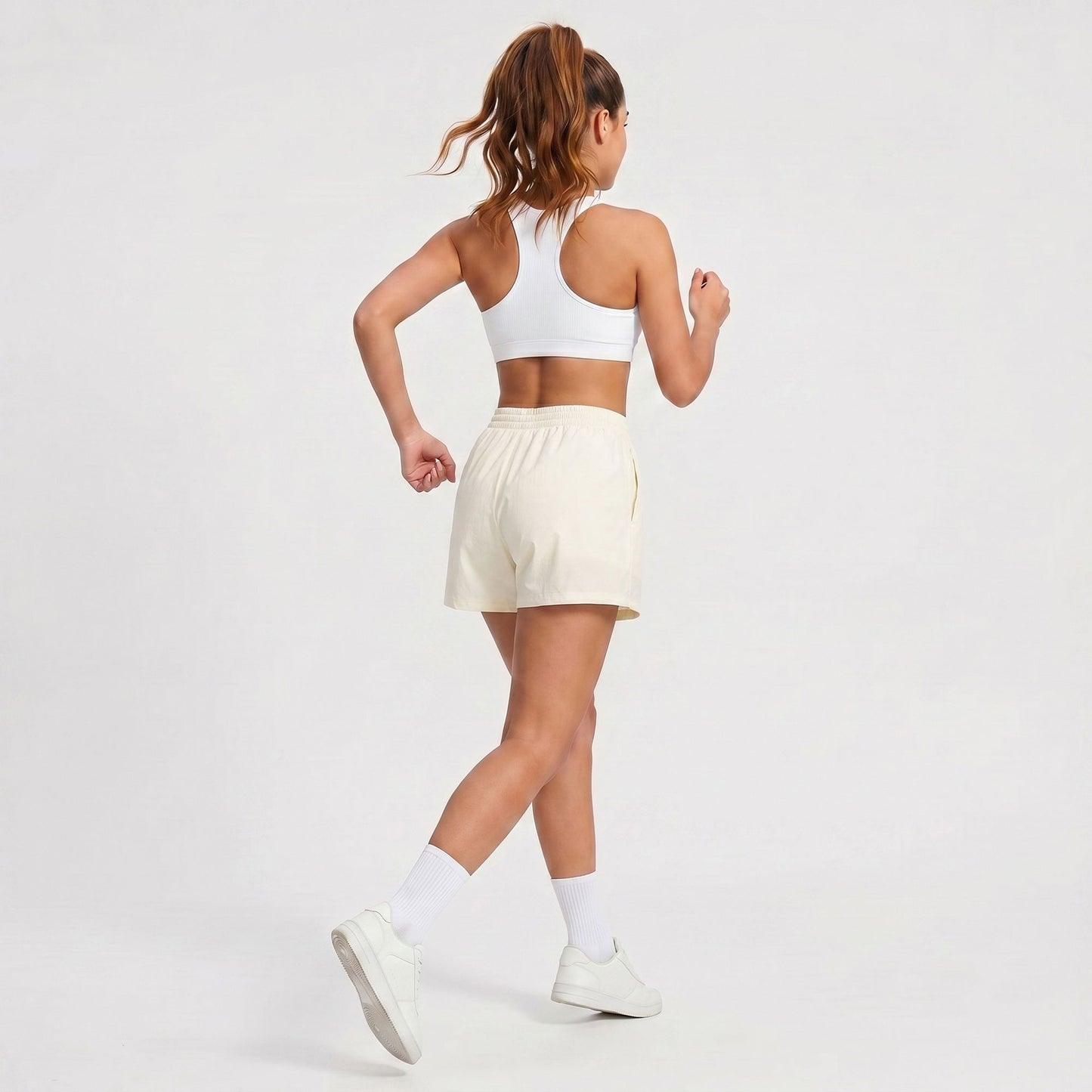 High Waisted Running Shorts with Pockets Lightweight Athletic Shorts