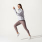 Long Sleeve Half Zip Pullover Sweatshirt with High Collar and Kangaroo Pocket Design