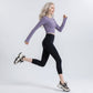 High Waist Capri Leggings with Wide Waistband Smooth Stretch Pull On Yoga Active Pants