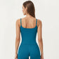 Spaghetti Strap Active Cami Top with Scoop Neck and Smooth Stretch Fit
