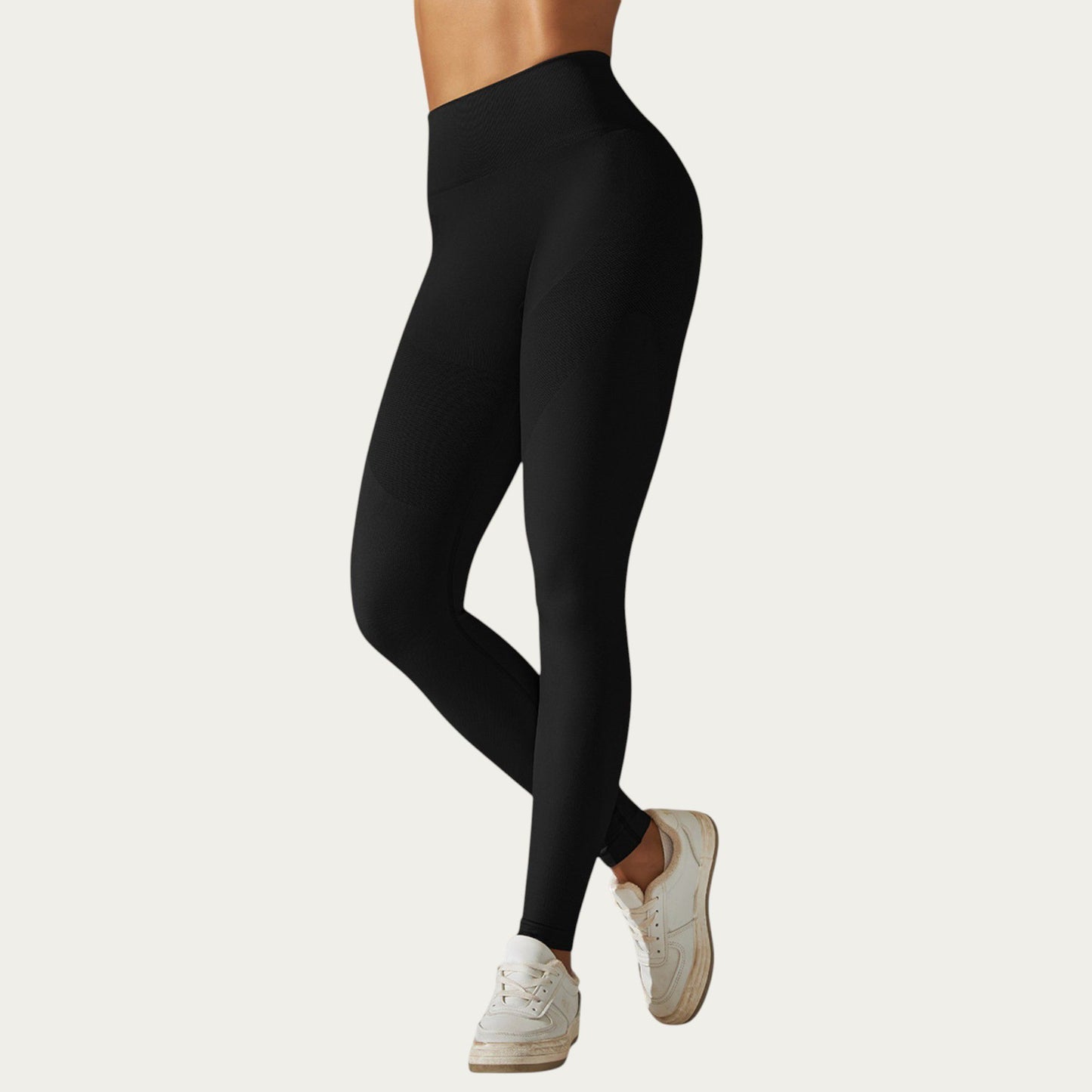 Seamless High Waist Leggings with Sculpting Fit and Compression Support
