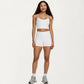 High Waist Biker Shorts with Side Pockets and Smooth Stretch Fit