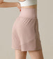 High Rise Athletic Shorts with Side Pockets
