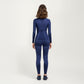 Long Sleeve Seamless Compression Top with Contoured Mesh Detailing