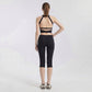 High Waist Capri Leggings with Wide Waistband Smooth Stretch Pull On Workout Yoga Pants