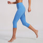 High Waist Capri Leggings Stretch Workout Yoga Pants