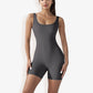 Sleeveless Bodycon Romper with Scoop Neck and Form-Fitting Design