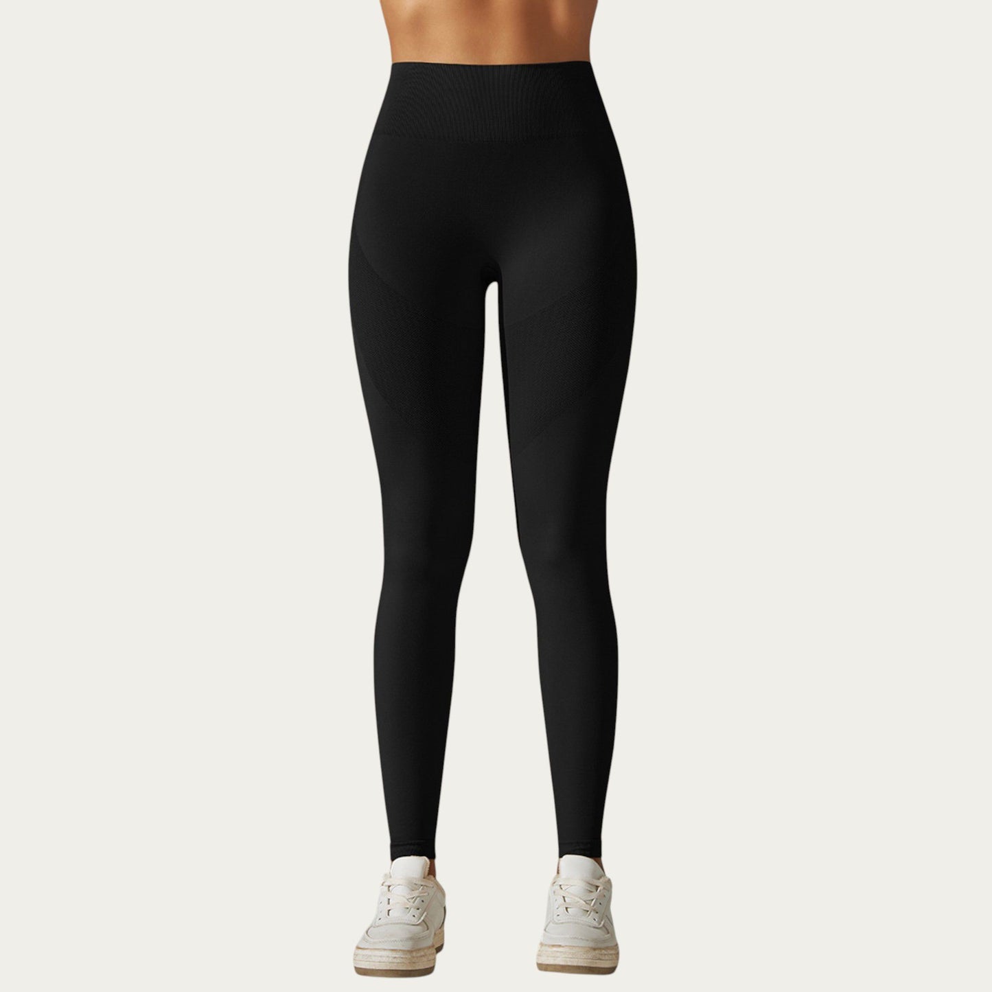 Seamless High Waist Leggings with Sculpting Fit and Compression Support