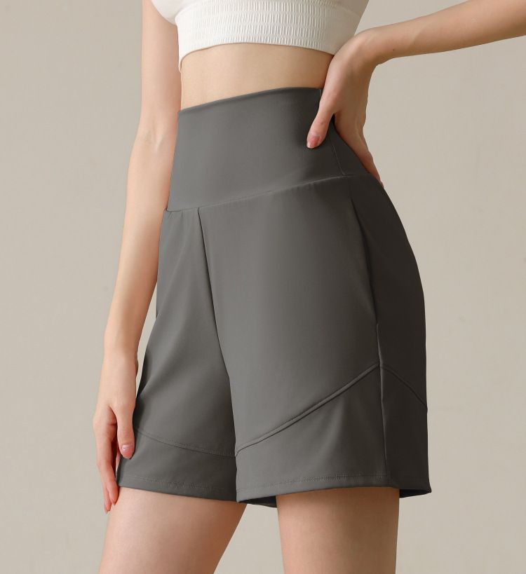 High Rise Athletic Shorts with Side Pockets
