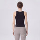 Sleeveless High Neck Cropped Yoga Tank Fitted Workout Activewear Top