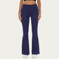 High Waist Flare Leg Yoga Pants with Stretch Fit and Contoured Waistband