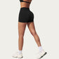 High Waist Mini Biker Shorts with Smooth Stretch Fabric and Supportive Fit