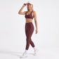 Cross Back Sports Bra Scoop Neck Workout Top