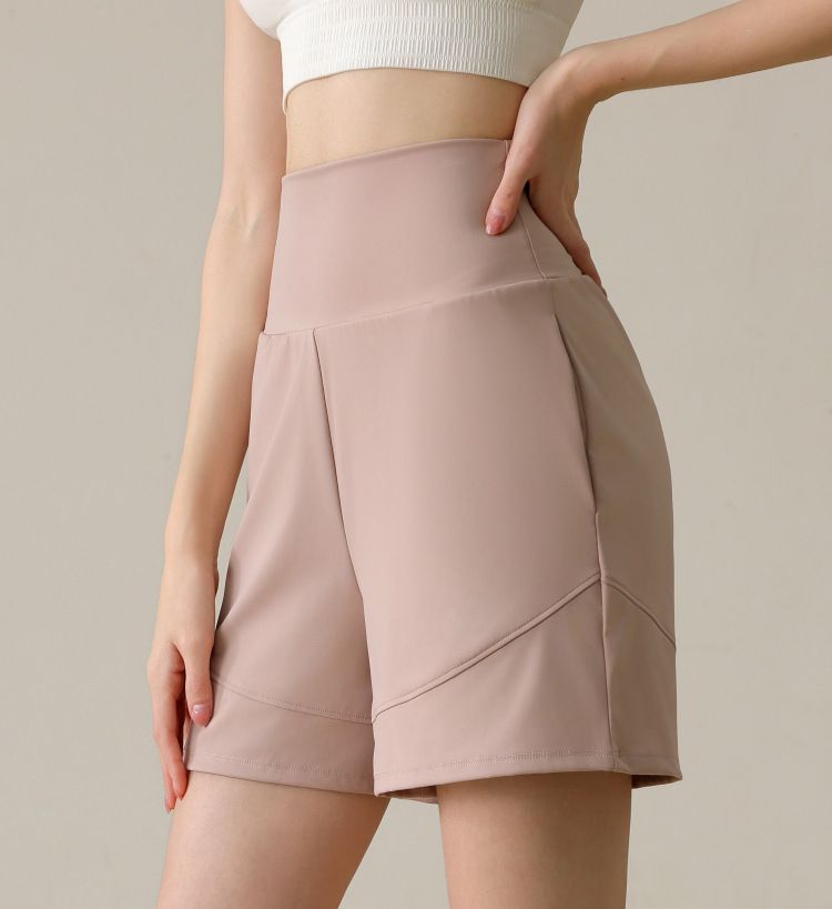 High Rise Athletic Shorts with Side Pockets