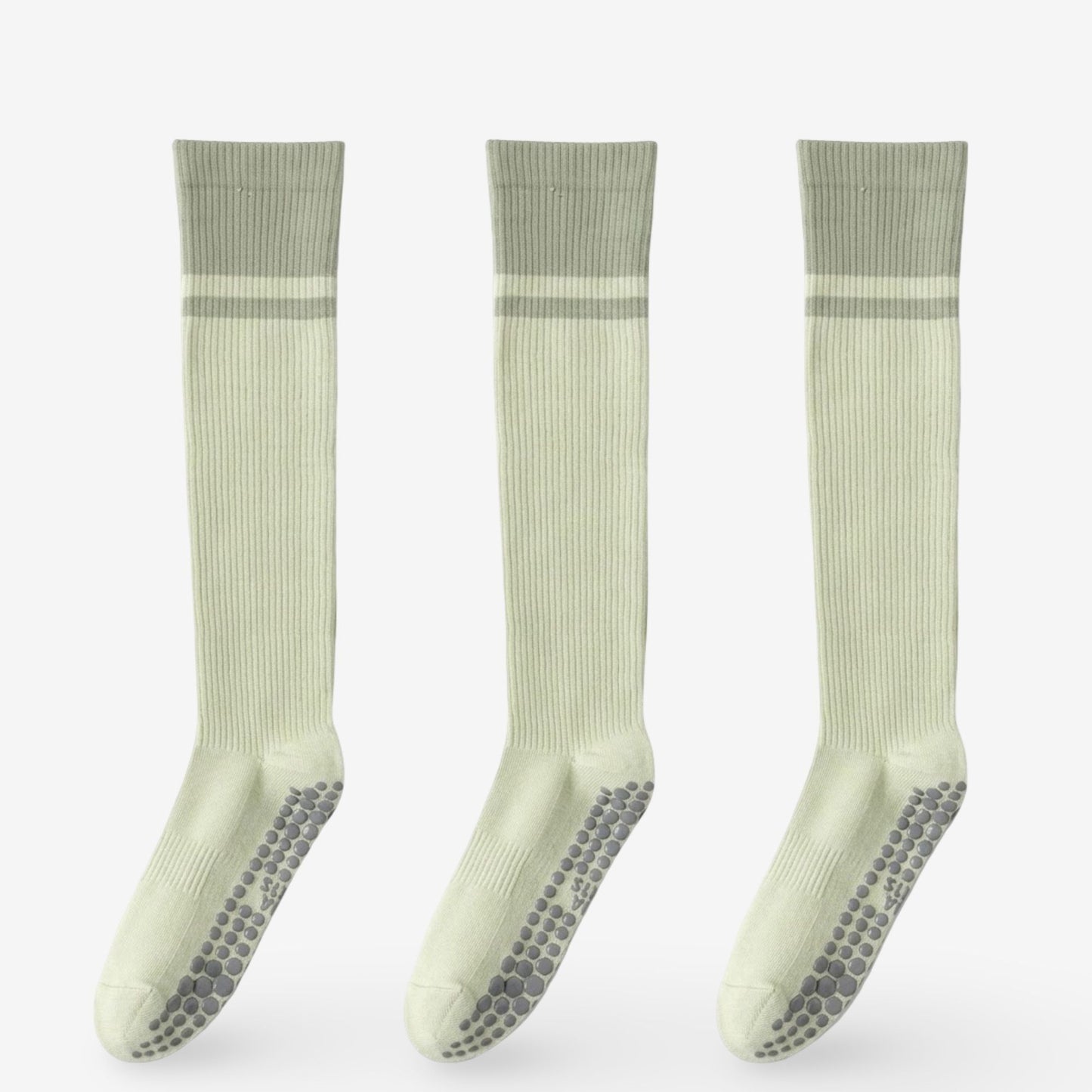 Colorblock Calf Compression Yoga Socks for Fitness and Pilates 3 Pack