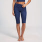 Polka Dot Foldover Waist Capri Leggings Fitted Cropped Yoga Pants for Dance Gym Workouts