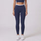 High Waist Contrast Waistband Full Length Active Leggings for Workouts and Everyday Wear