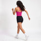 Padded Crisscross Back Longline Sports Bra Tank Top Scoop Neck Workout Yoga Crop Top