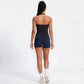 Padded Halter Wrap Front Longline Sports Bra Tank Top Workout Yoga Crop Top