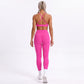 V Neck Cross Back Sports Bra Adjustable Strap Workout Top