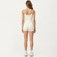 Spaghetti Strap Active Cami Top with Square Neck and Smooth Stretch Fit