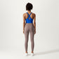 Cross Back Sports Tank Top with Scoop Neckline and Wide Supportive Band