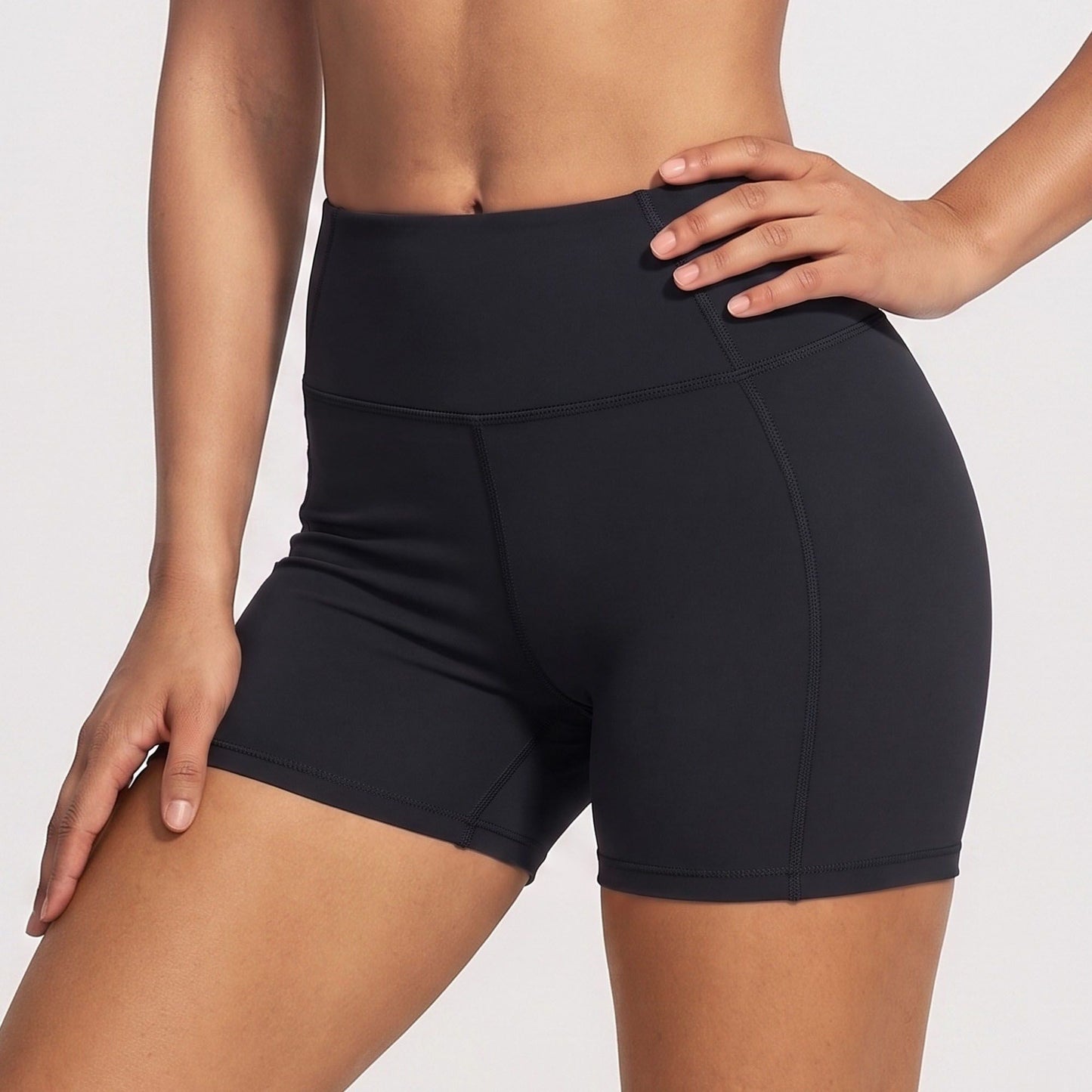 High Waist Biker Shorts Stretch Workout Yoga Shorts