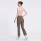 High Waist Flare Yoga Pants with Wide Waistband Smooth Stretch Pull On Workout Lounge Pants