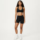 Racerback Sports Bra with Scoop Neck and Open Back Cutout Design