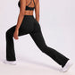 High Waist Scrunch Back Flare Leggings Stretch Yoga Pants