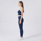 Padded Sleeveless Longline Sports Bra Tank Top Scoop Neck Workout Yoga Crop Top