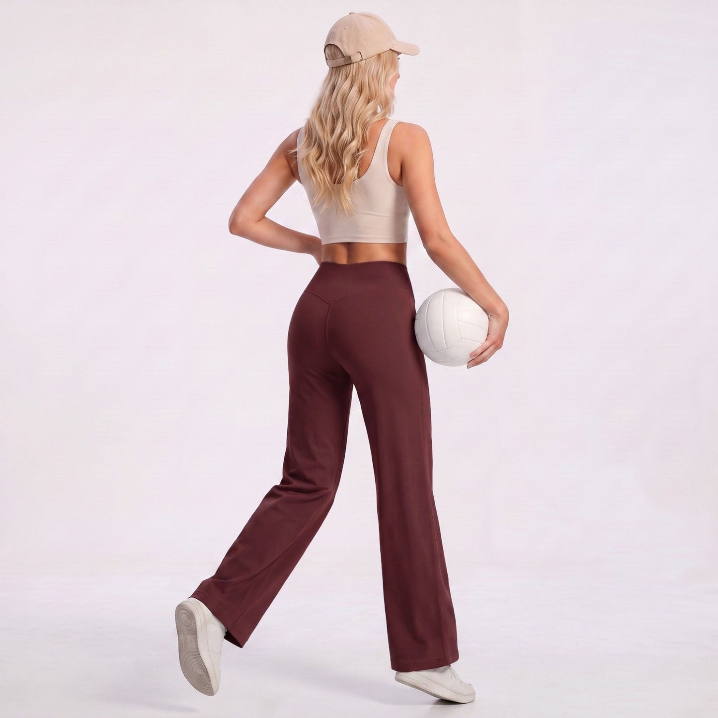 High Waist Wide Leg Yoga Pants Stretch Workout Pants