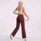 High Waist Wide Leg Yoga Pants Stretch Workout Pants