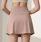 High Rise Athletic Skort with Side Pocket and Built-In Shorts