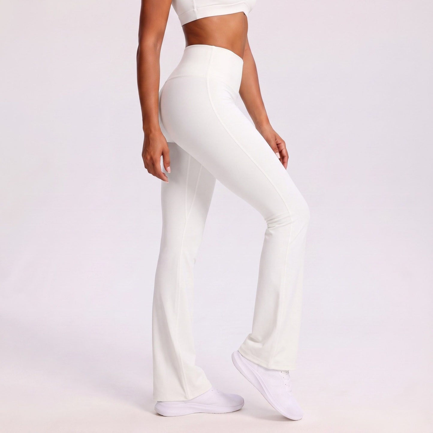 High Waist Scrunch Back Flare Leggings Stretch Yoga Pants