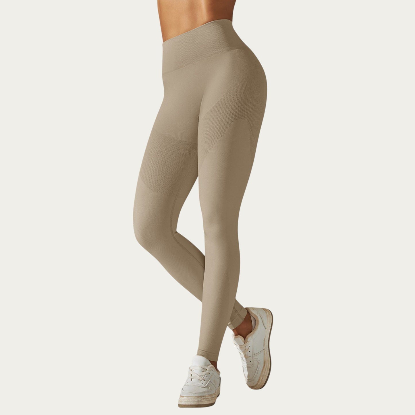 Seamless High Waist Leggings with Sculpting Fit and Compression Support