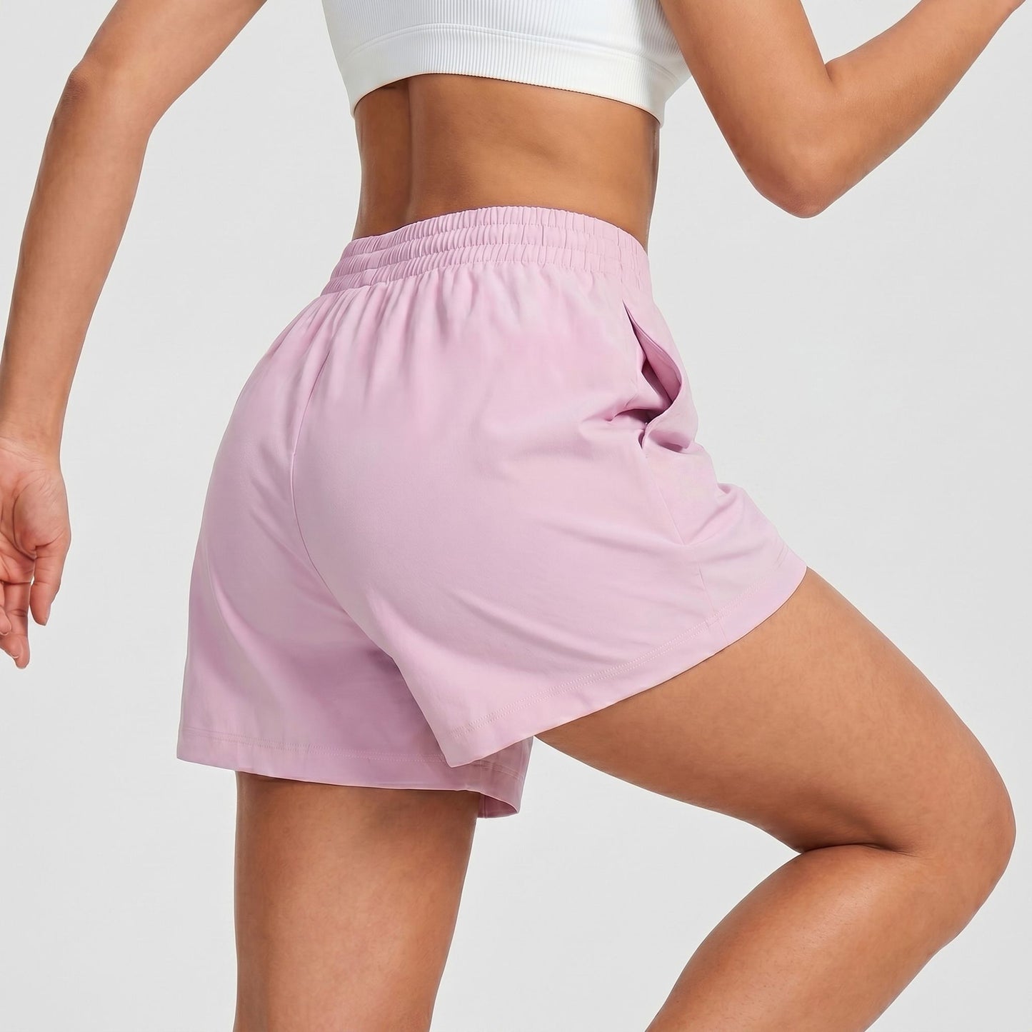High Waisted Running Shorts with Pockets Lightweight Athletic Shorts