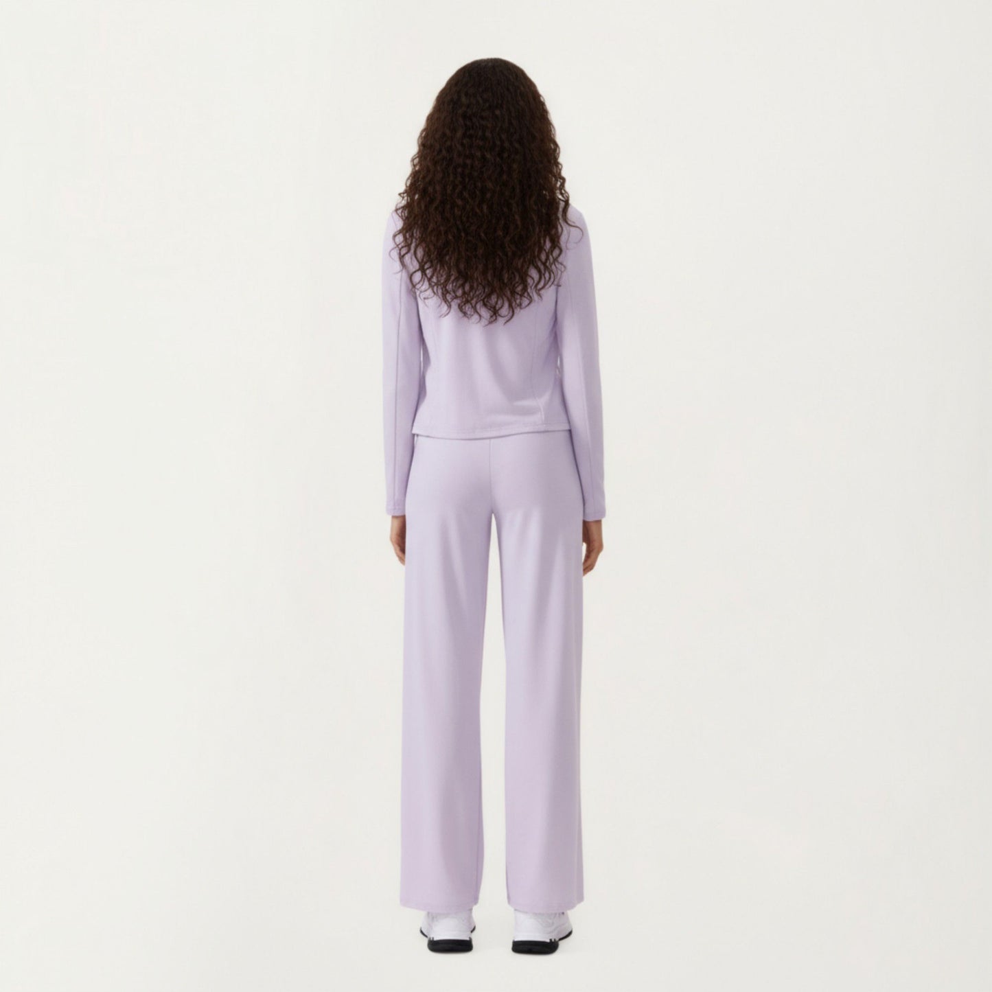High Waist Wide Leg Sweatpants with Drawstring Waistband