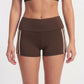 High Waisted Side Stripe Yoga Shorts Butt Lifting Workout Shorts